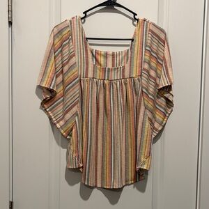 Striped Multicolor Women's Top